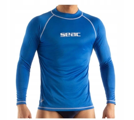 Koszulka Uv męska rashguard Seac T-sun niebieska z długim rękawem 3XL