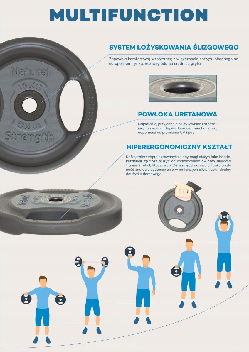 OBCIĄŻENIE HEKTOR NATURAL STRENGTH 15 KG W-wa Łączna waga 15 kg