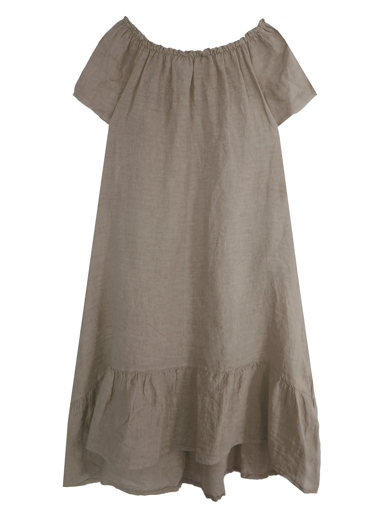 Sukienka Hiszpanka Len Lniana Fango Long Kieszenie Vogue 38 40 42 Italy