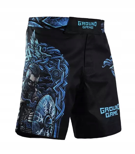 Kraťasy Mma Bjj Ground Game Viking Tréninkové šortky pro bojové sporty S