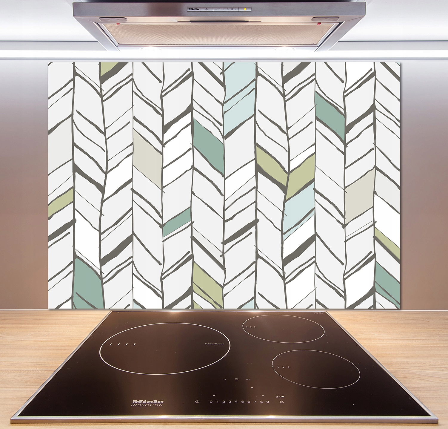 

Panel dekor szkło Jodełka wzór 100x70 cm + Klej