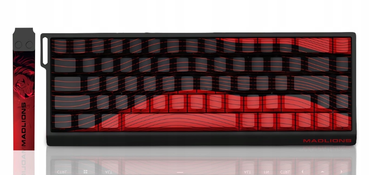 Magnetická mechanická klávesnica Madlion Mad68 R Red R 8000 Hz
