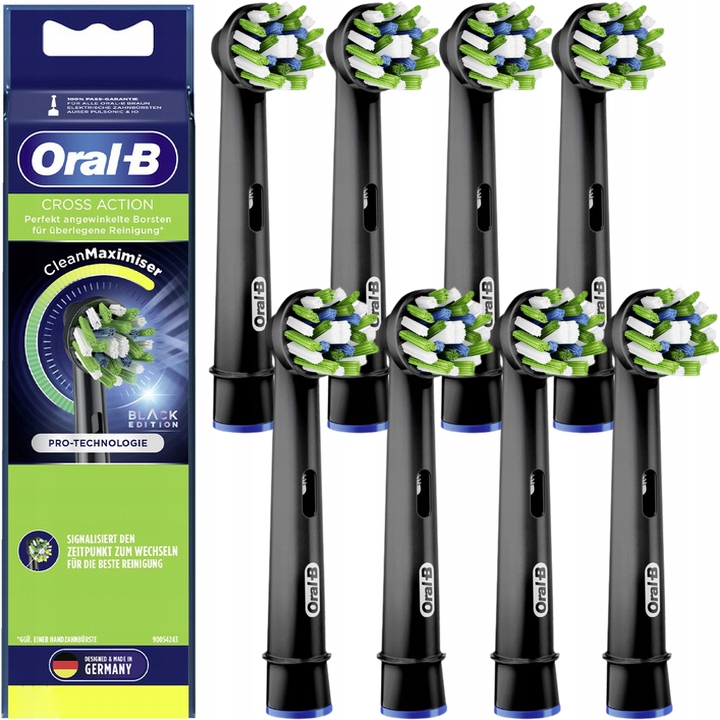 

Oryginalne Końcówki Braun Oral-B Cross Action 8szt