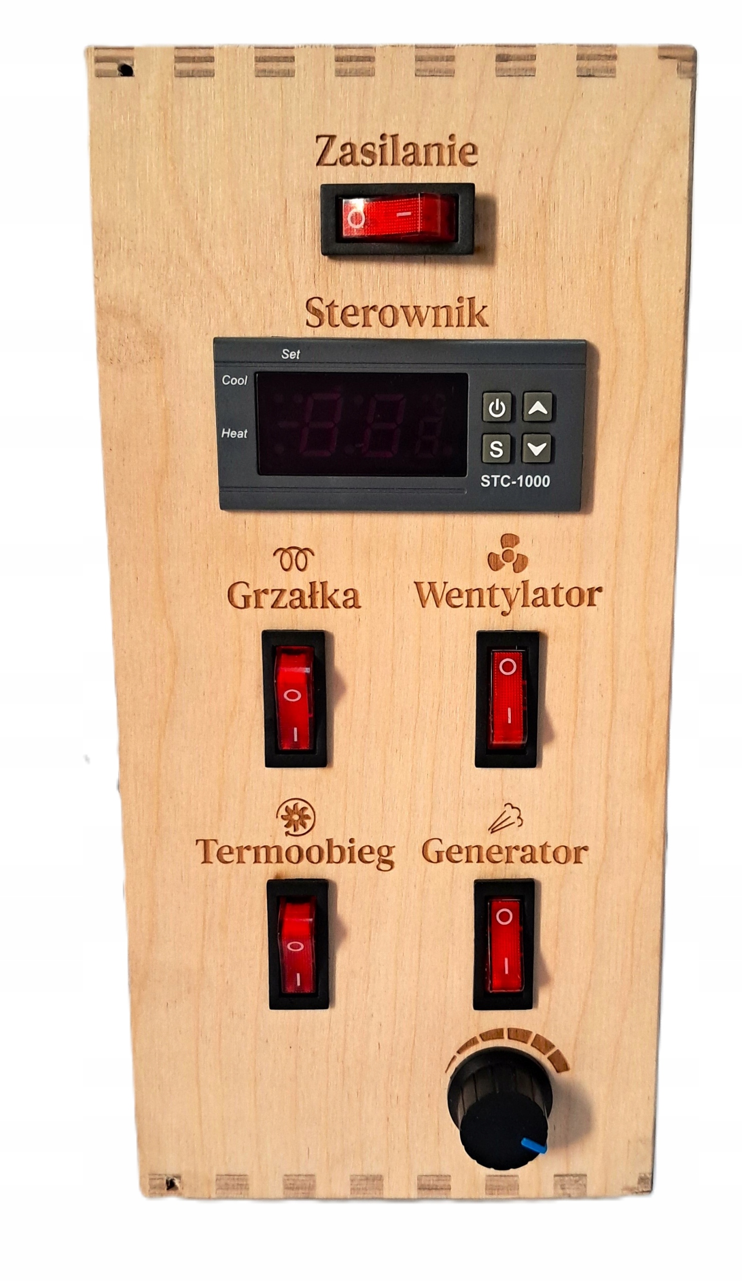 Regulátor pre udiarne. údenie. udiareň. teplovzdušné obežné kúrenie.