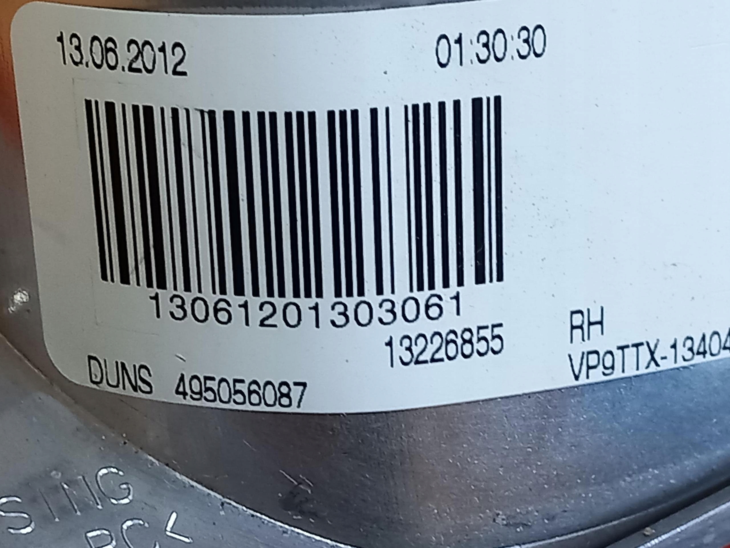 light complete right rear part OPEL INSIGNIA A KOMBI 13226855 08-17