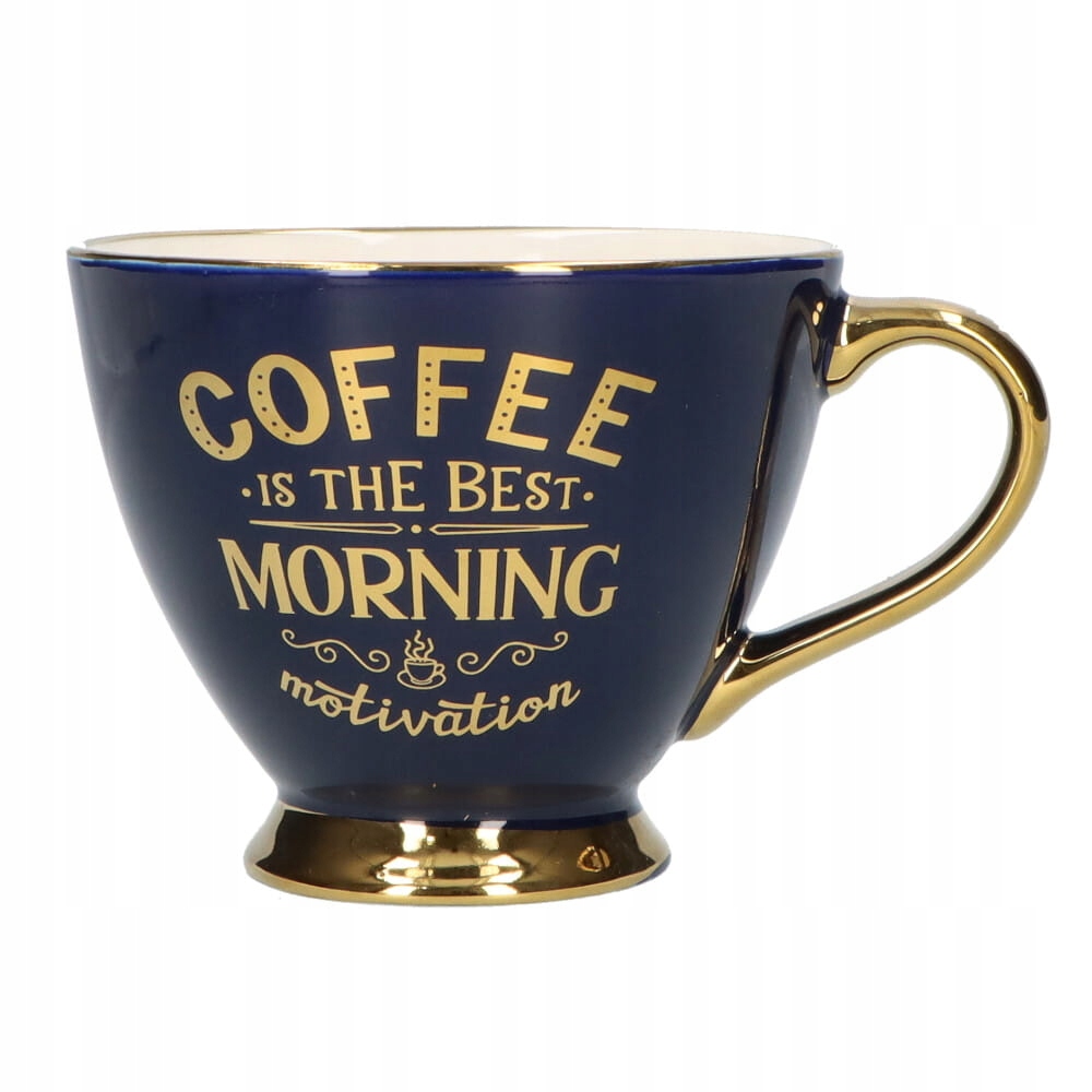 

Filiżanka porcelanowa czarna granatowa 390 ml