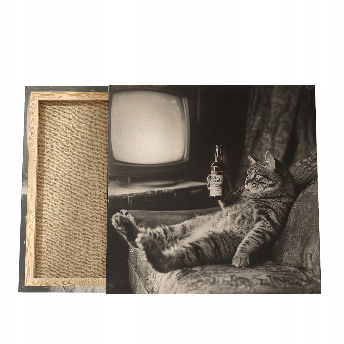 Obraz s kočkou Plátno, Obraz na plátně s kočkou, Portrét kočky