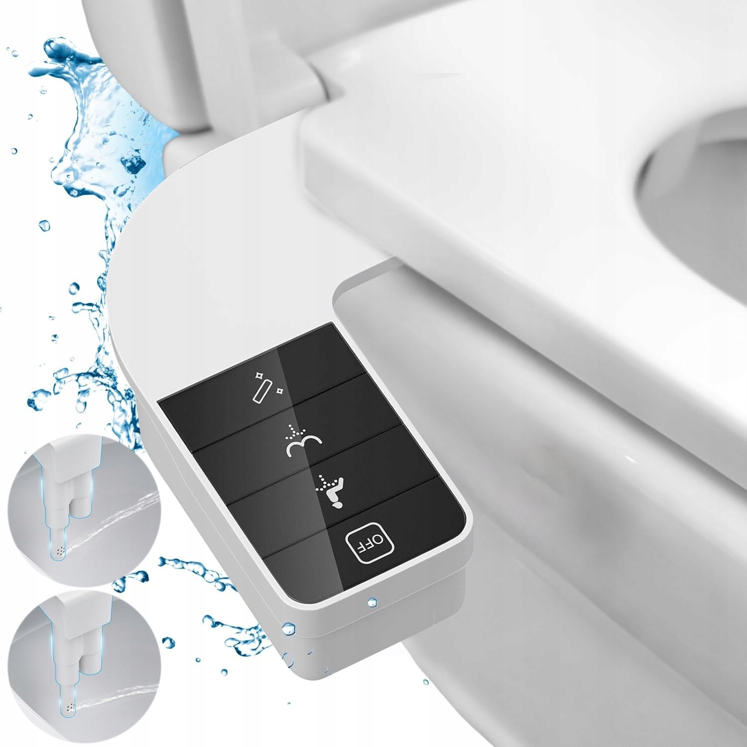 Inteligentní Bidet Pro Wc, 2 Trysky, Regulovatelný Tlak, Univerzální