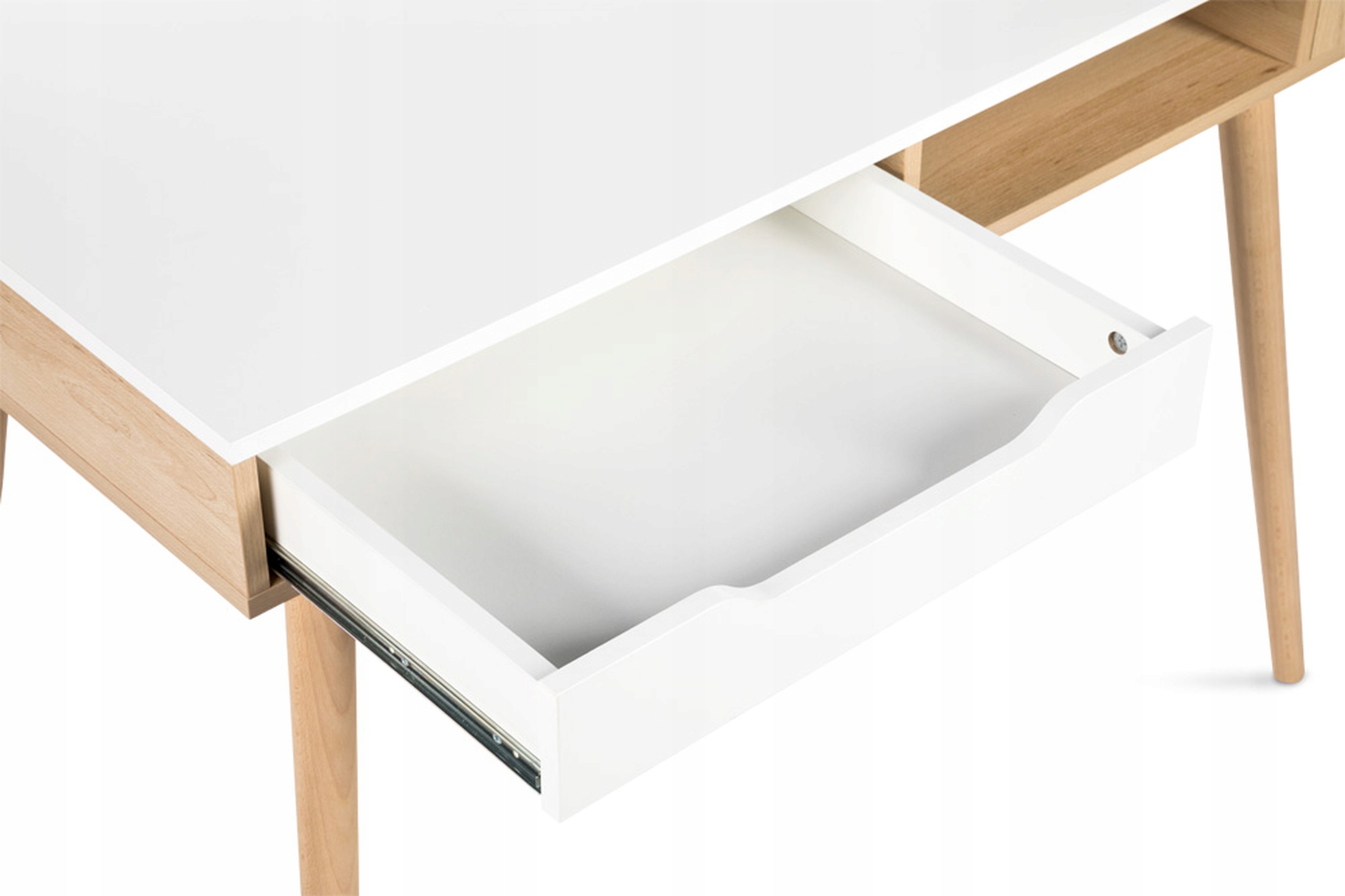 BIURKO NOWOCZESNE MŁODZIEŻOWE/DLA DOROSŁYCH SOFIE BUK-BIEL KLUPŚ Wysokość mebla 79 cm