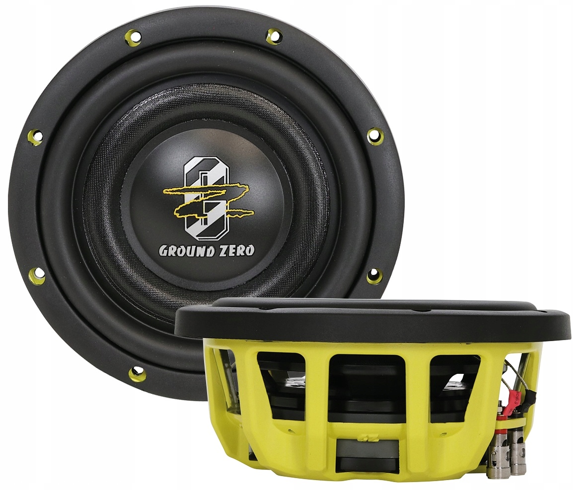 Ground Zero Gzhw 8SPL-D2 Flat płaski subwoofer 8 cali 20 cm 500W Rms