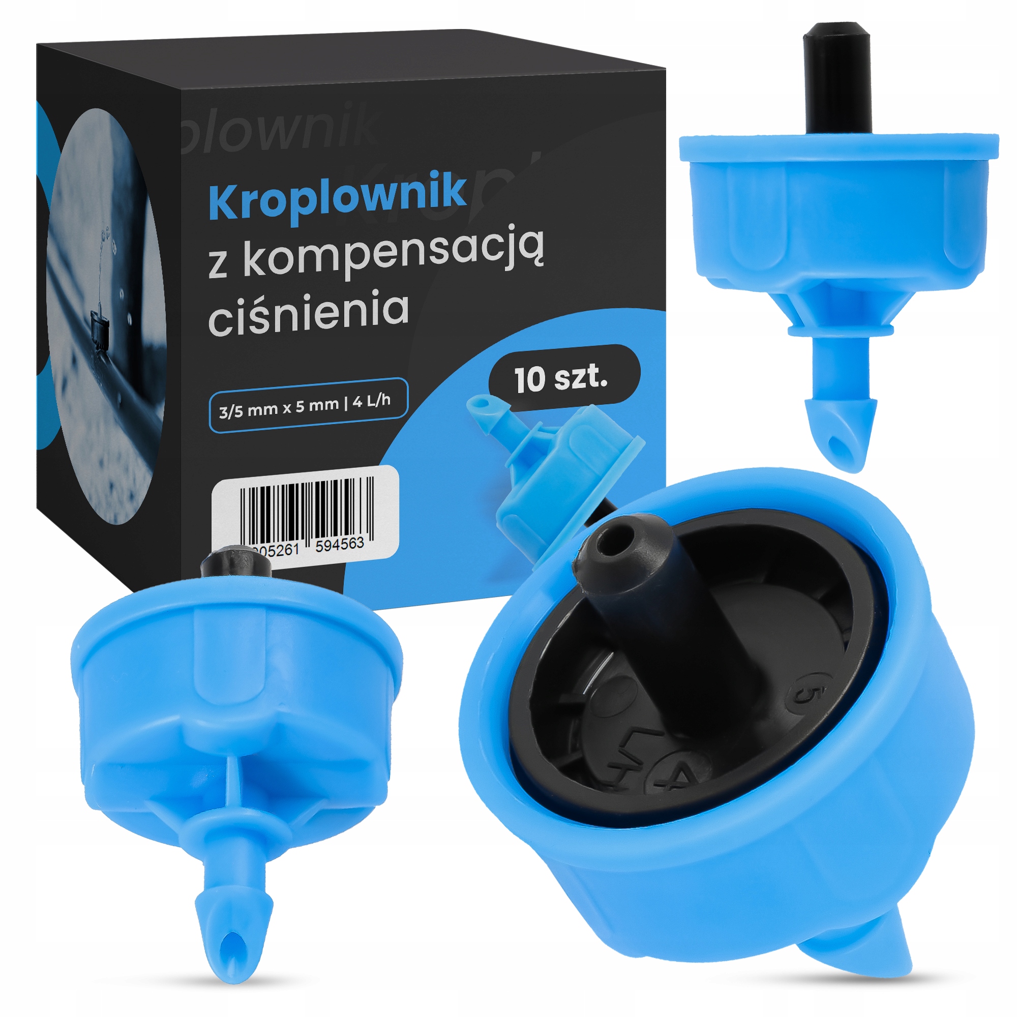 

10x Kroplownik Emiter Kompensacja Nawadniania 4L/h