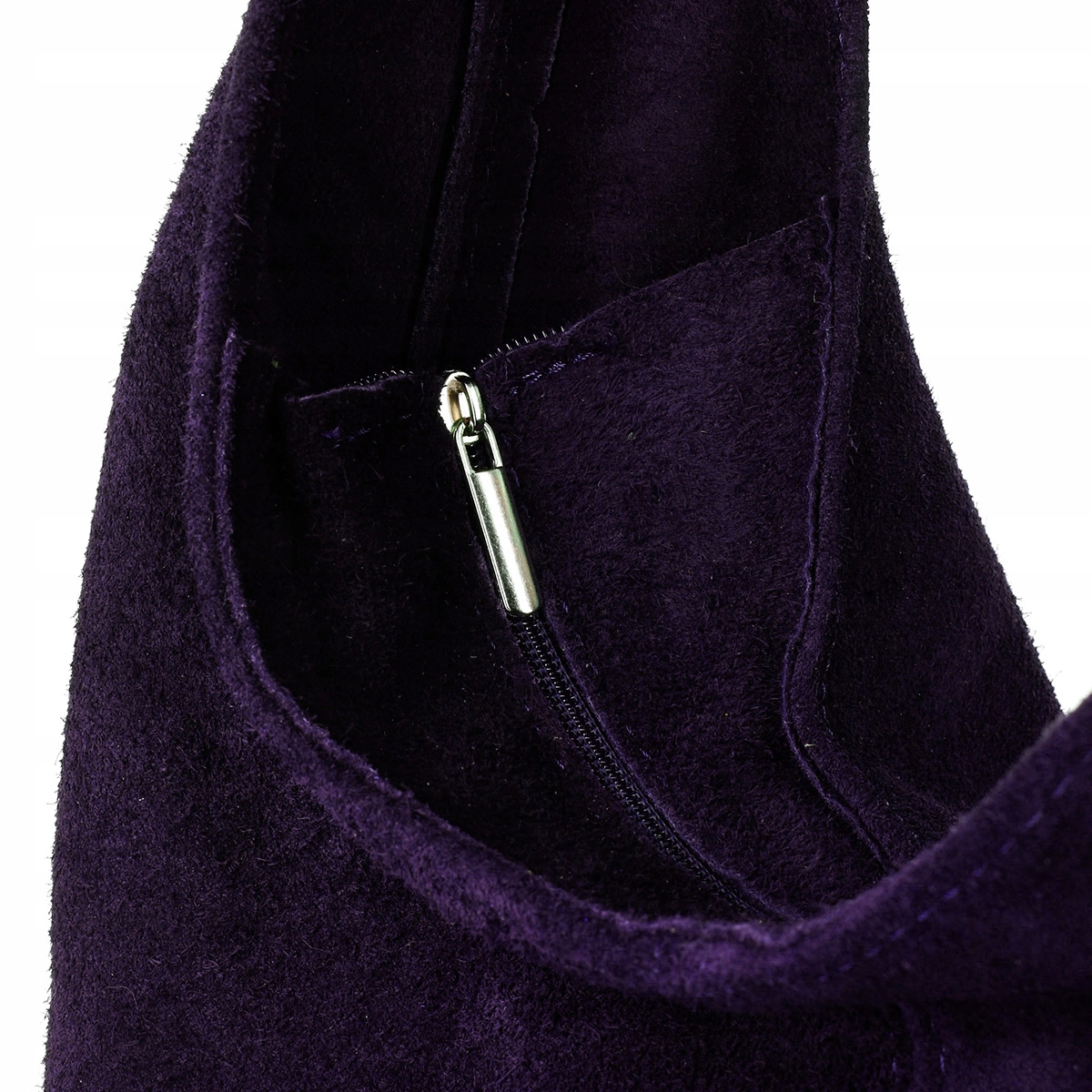 Torebka skórzana damska duża shopperka klasyczna pojemna A4 do pracy szkoły Kod producenta U35fiolet