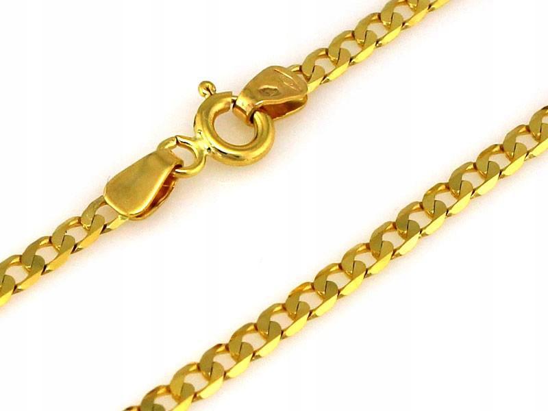 Zlatý řetízek pánský 585 pancr 1.5 mm délka 45 cm klasický módní