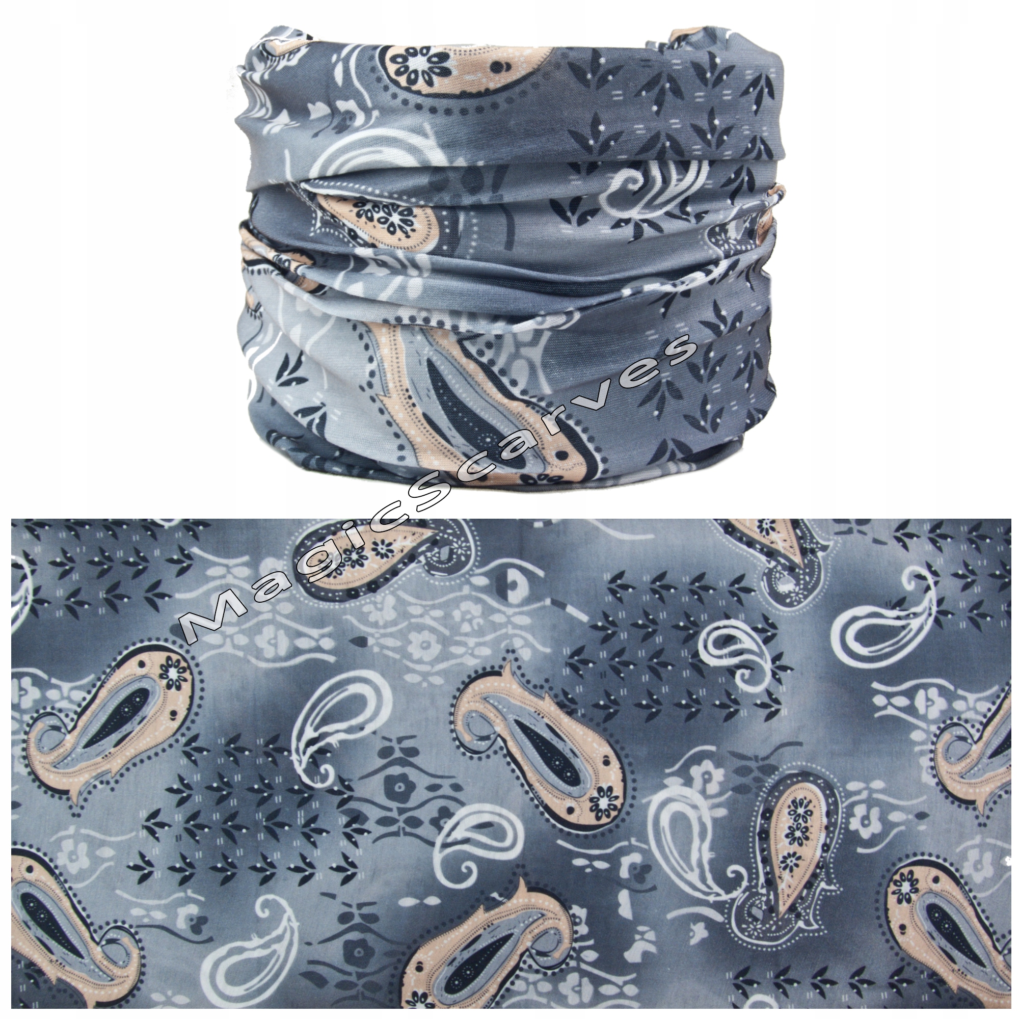 CHUSTA wielofunkcyjna KOMIN opaska BANDANA -Tanio!