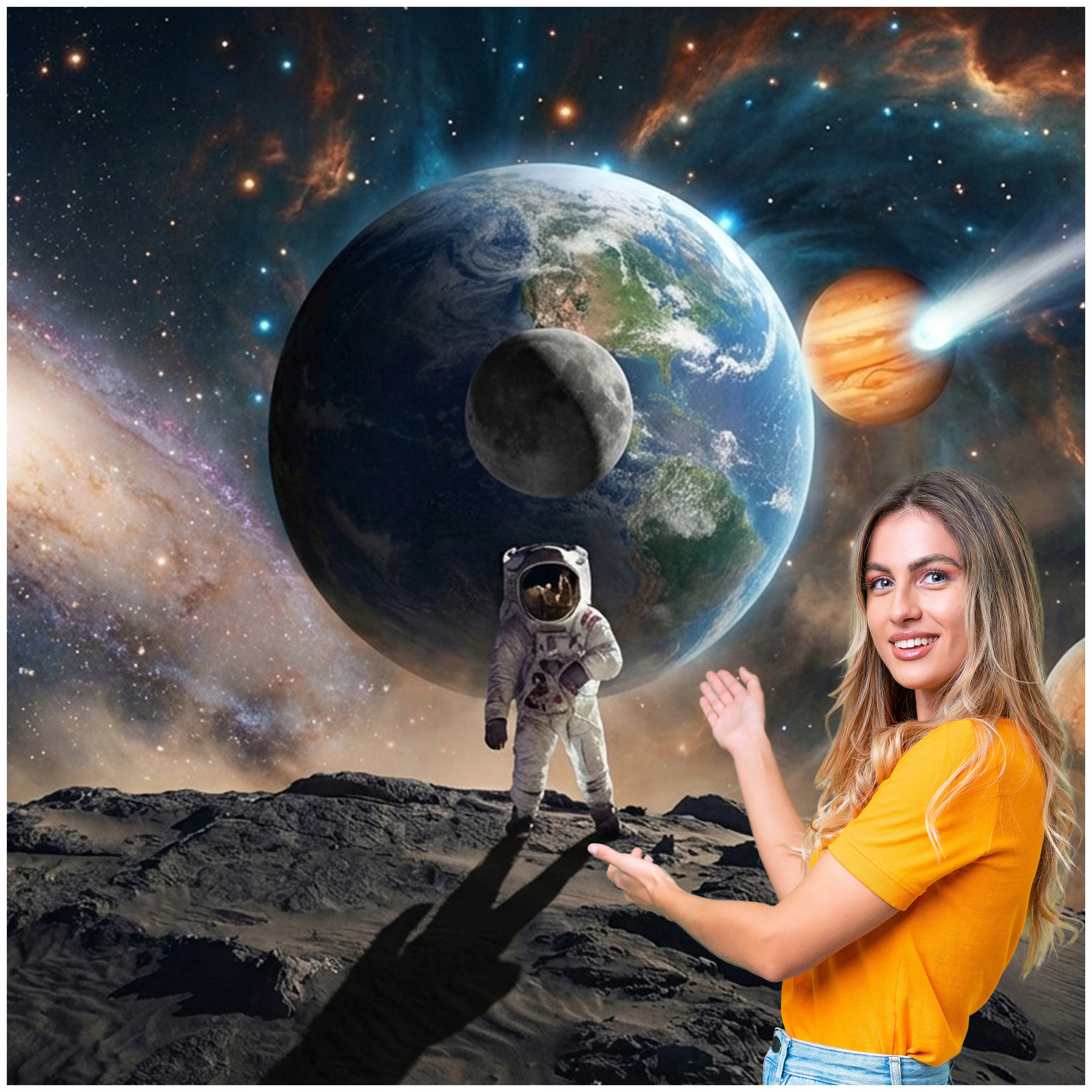 Fototapeta 3D Pro Mládež Vesmír Planety 588x260 DMKP05W