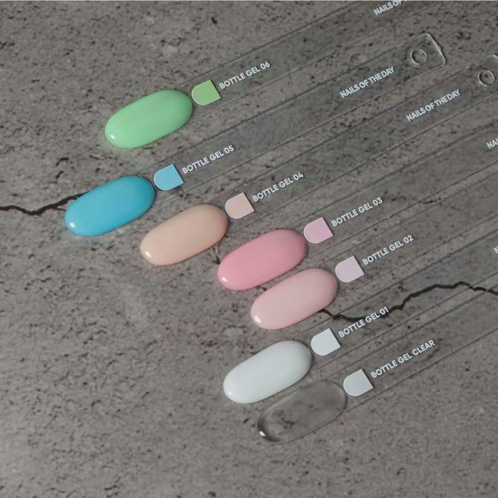 Żel NAILSOFTHEDAY Bottle gel 01, 10 ml MLECZNY Marka inna marka