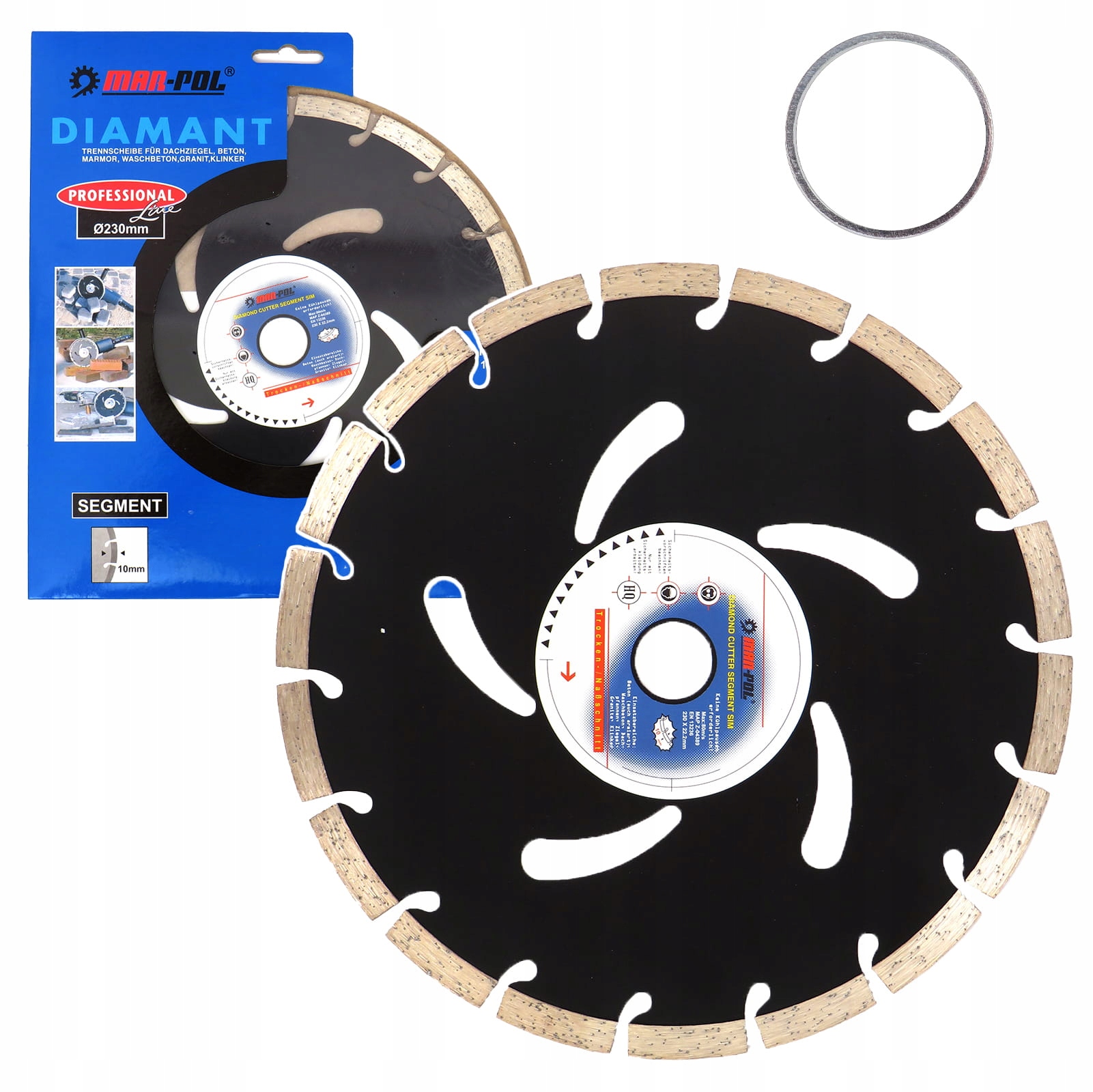 TARCZA DIAMENTOWA DP BETONU 230x22.2x10 SEGMENT