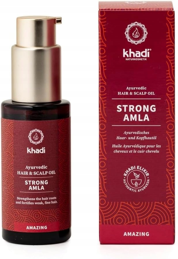 Khadi Aceite Capilar Amla olej na vlasy posiluje a zabraňuje šedivění 50 ml