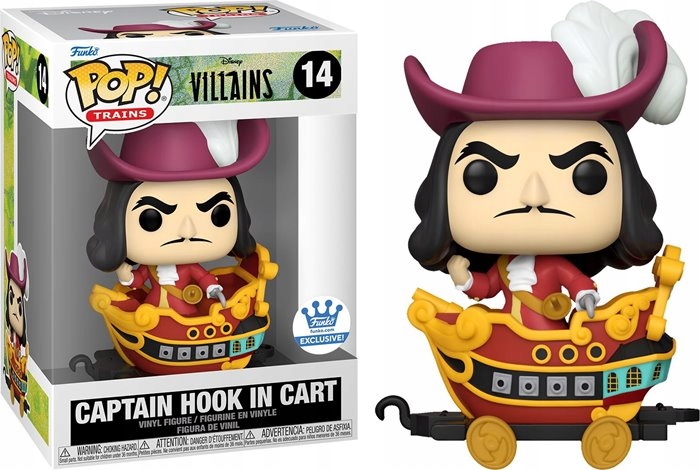 Funko Pop Vláček Disney 14 Kapitán Hook ve vozíku Speciální edice