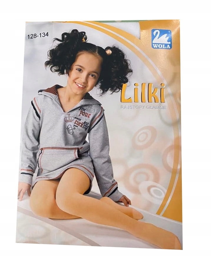 

Rajstopy dziecięce Lilki cienkie białe 140-146cm