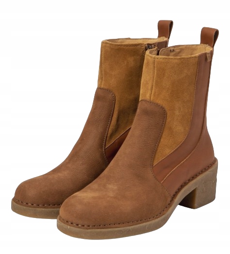 El Naturalista Dámské Kotníkové Boty Hnědé S Podrážkou, Kostka 37 J3E