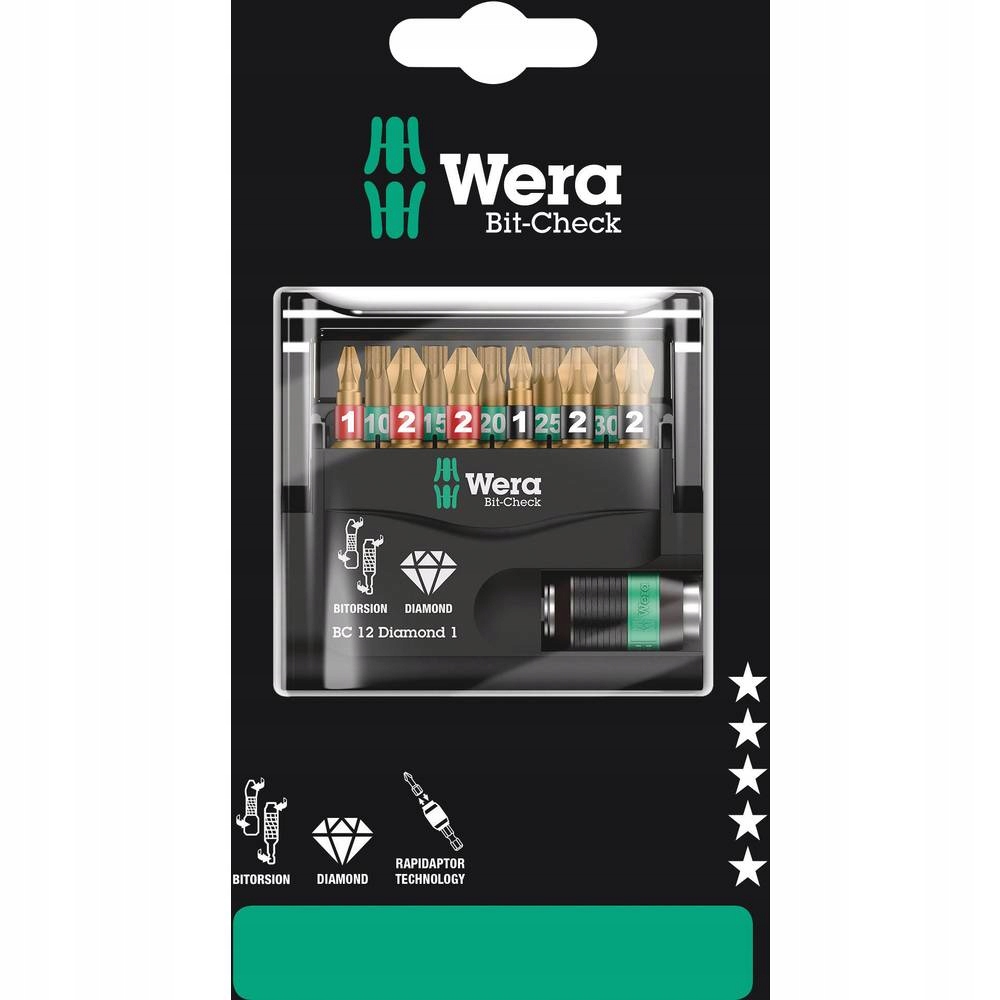 Wera 05136392001 šroubovací hrot 11 ks