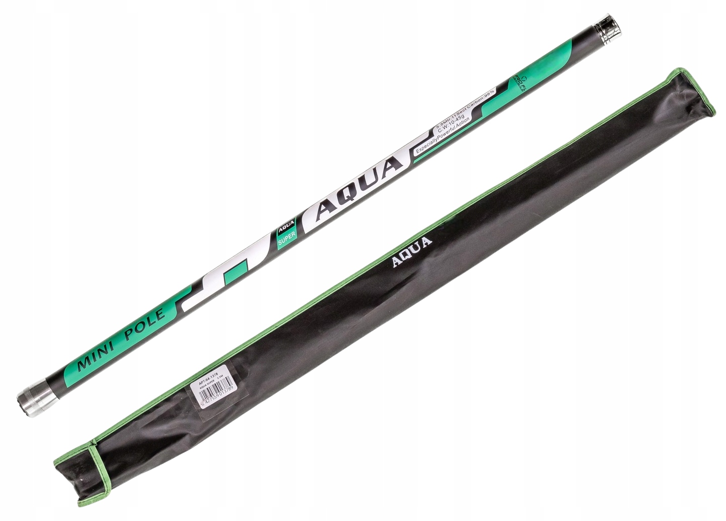 Wędka Bat Węglowy 6,0 m Aqua Mini Pole 10-45GR 12 sekcji 64-1379