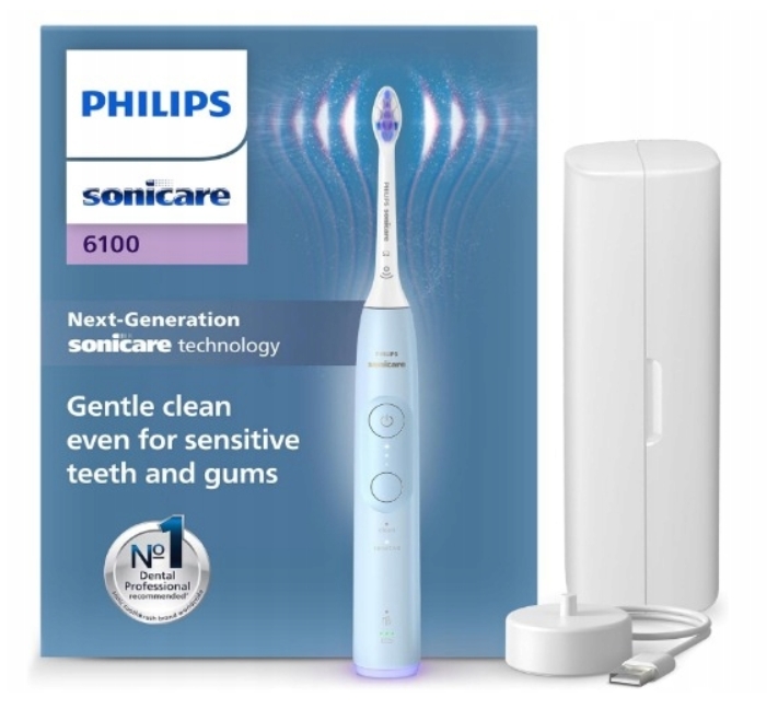Szczoteczka soniczna Philips Sonicare 6100 HX7406/02 Etui