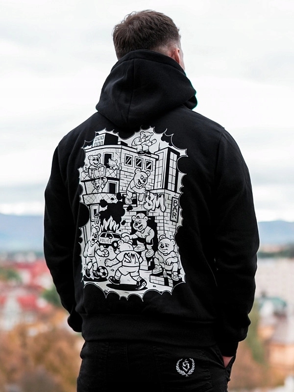 Mikina Środowisko Miejskie " Urban Jungle " Black vel. L