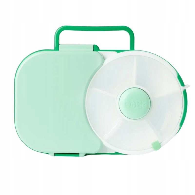 Śniadaniówka dla dzieci Lunchbox Snack Spinner 2w1 Gobe Sage Green