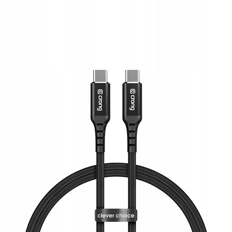 

Crong Kabel 60W 3A Usb-c na Usb-c oplot 1.5m Black
