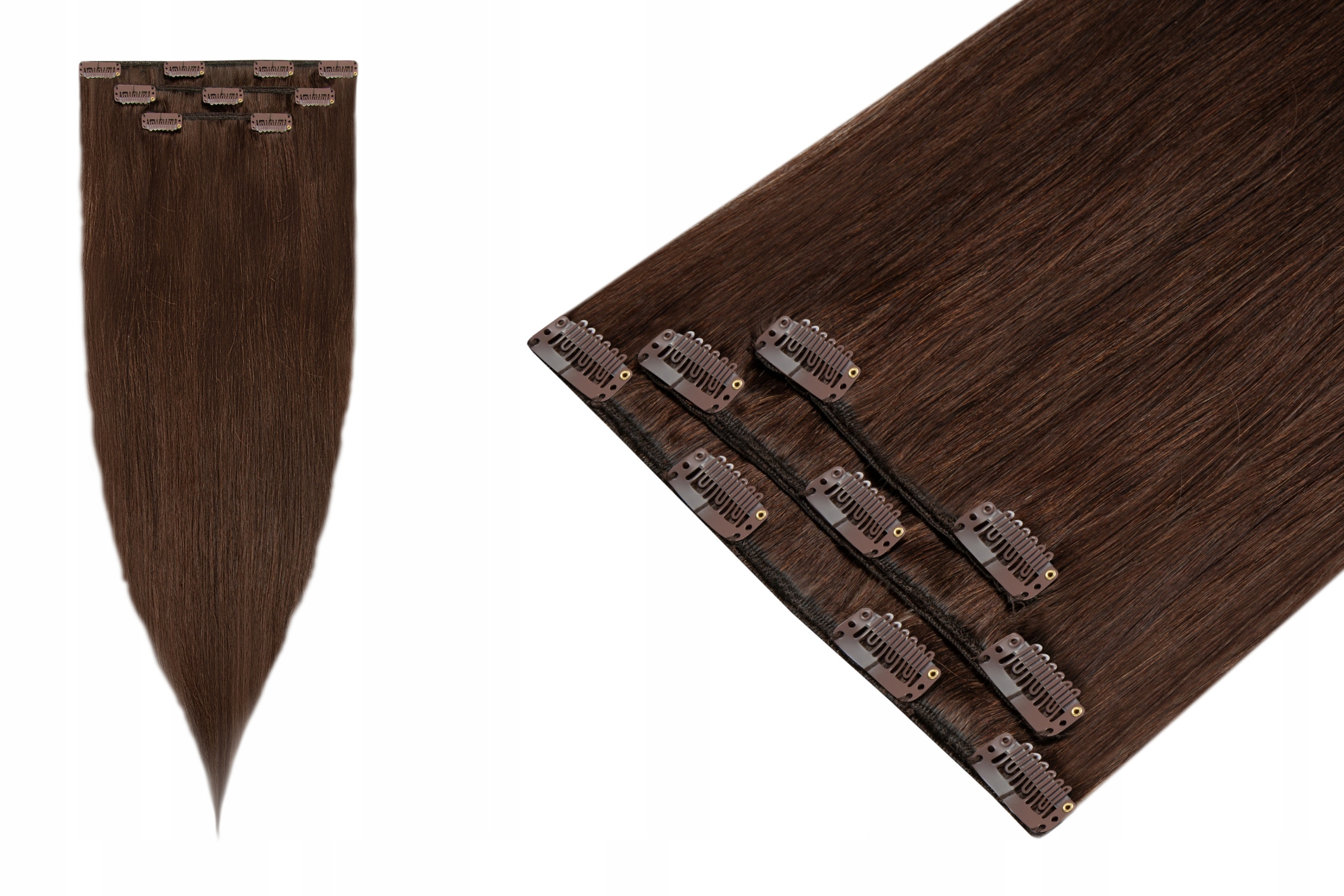 Clip In Příčesek Do Vlasů Přírodní připínáčky Klipsy 60 cm 3 pásky 70 g BestHair