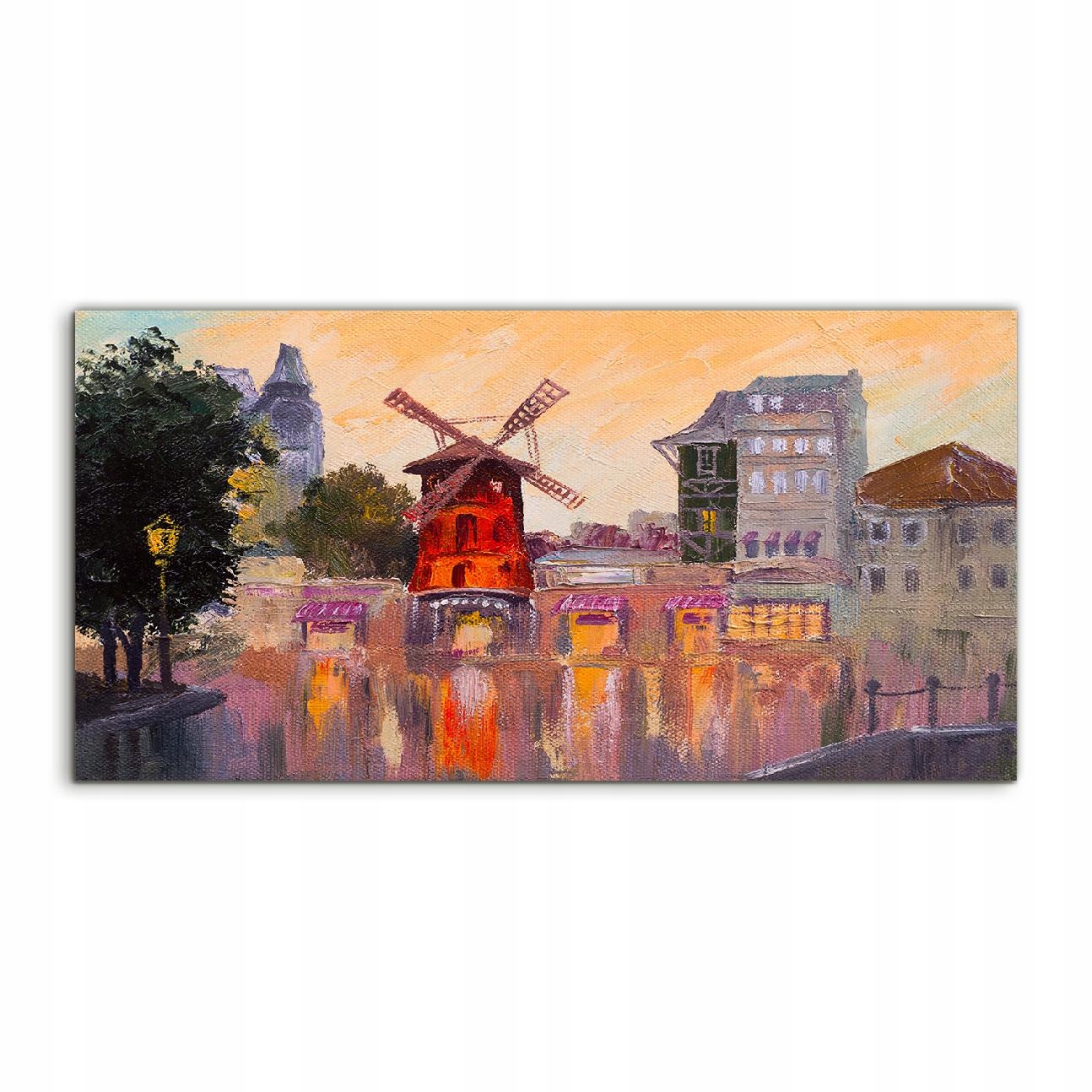 Akrylový obraz 120x60 na stenu Mesto Moulin Paríž