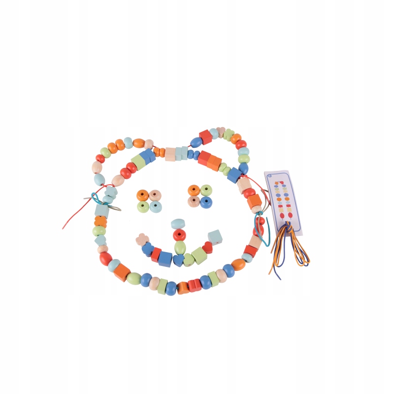 DREWNIANE DO NAWLEKANIA KORALIKI 96 ELEMENTÓW Liczba elementów 1 szt.