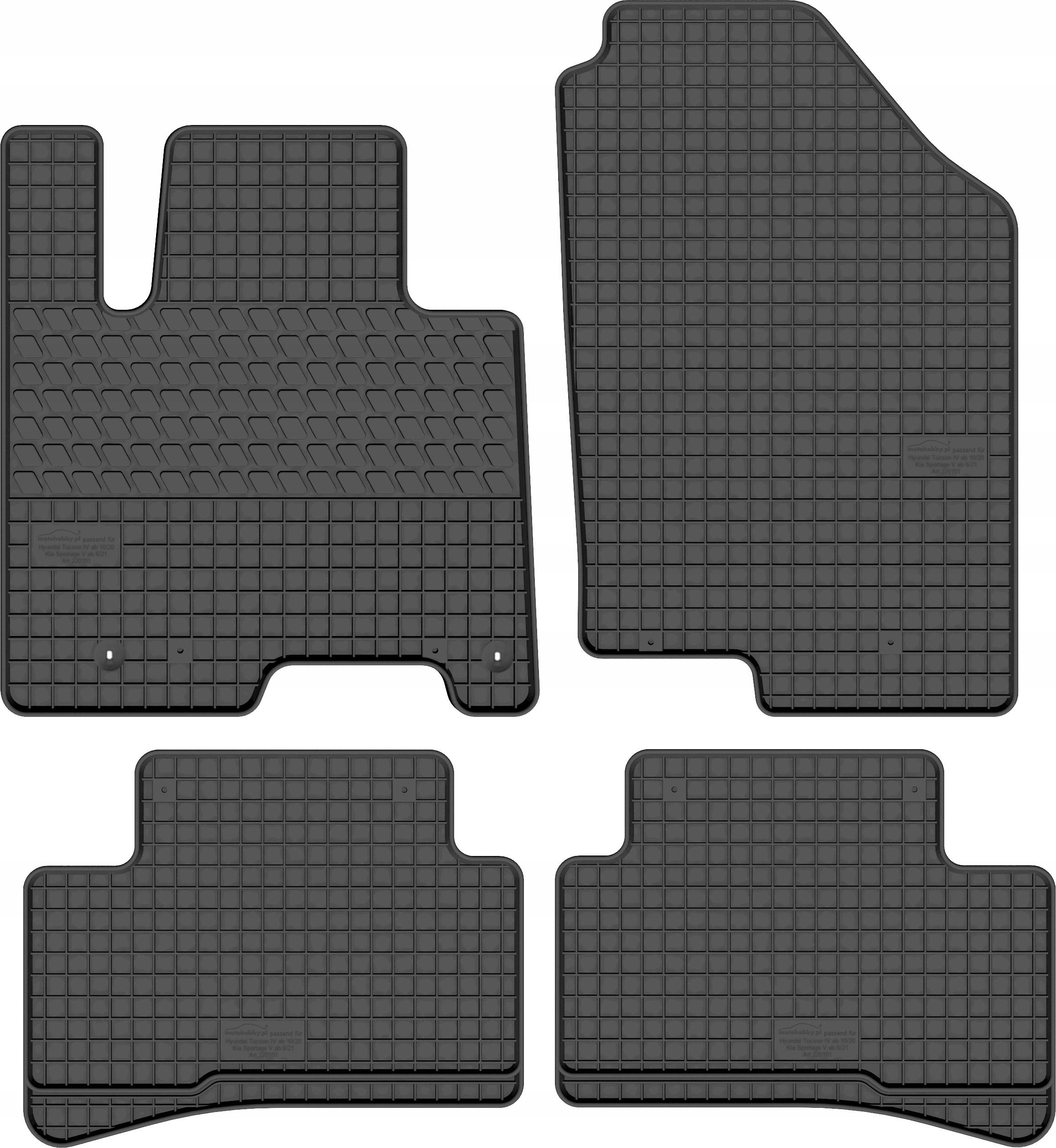 

Dywaniki gumowe komplet do Tucson 4 IV Hybrid 20-