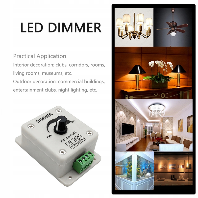 włącznik POKRĘTŁO ŚCIEMNIACZ TAŚM LED HALOGEN EAN (GTIN) 7393593051775