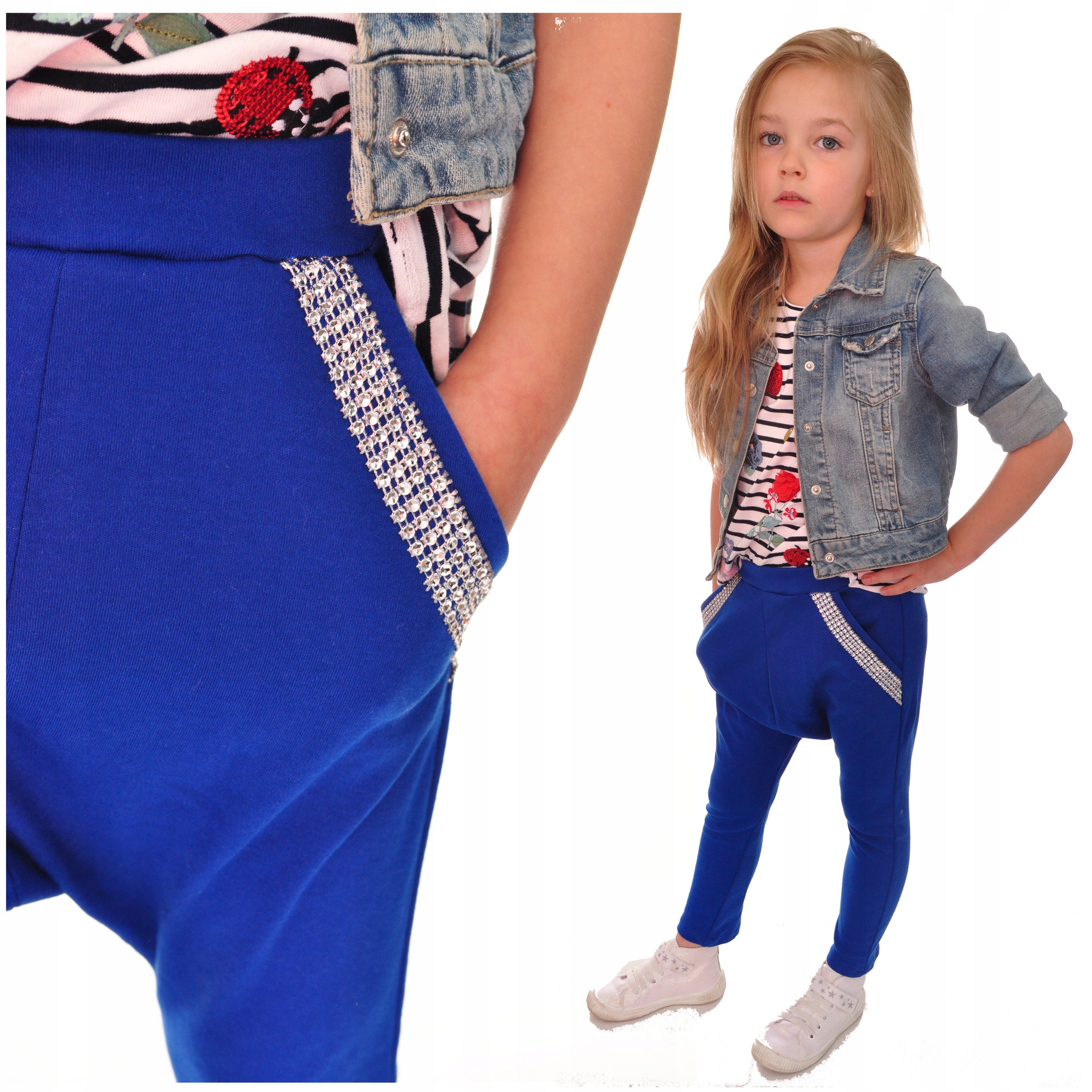 

Niebieskie Spodnie diamentowe Typ Legi r.116 Robik