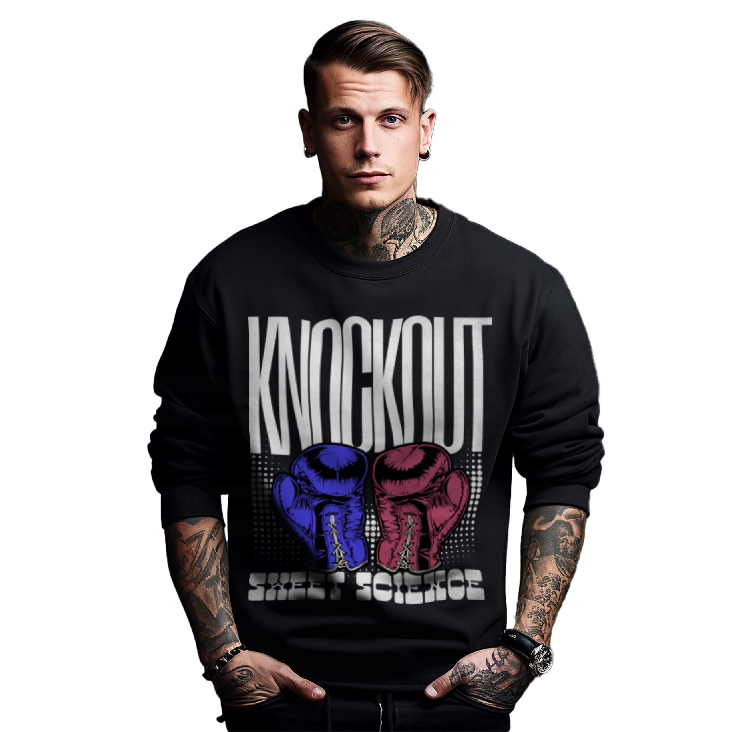 Mikina s potiskem Knockout Sweet Science