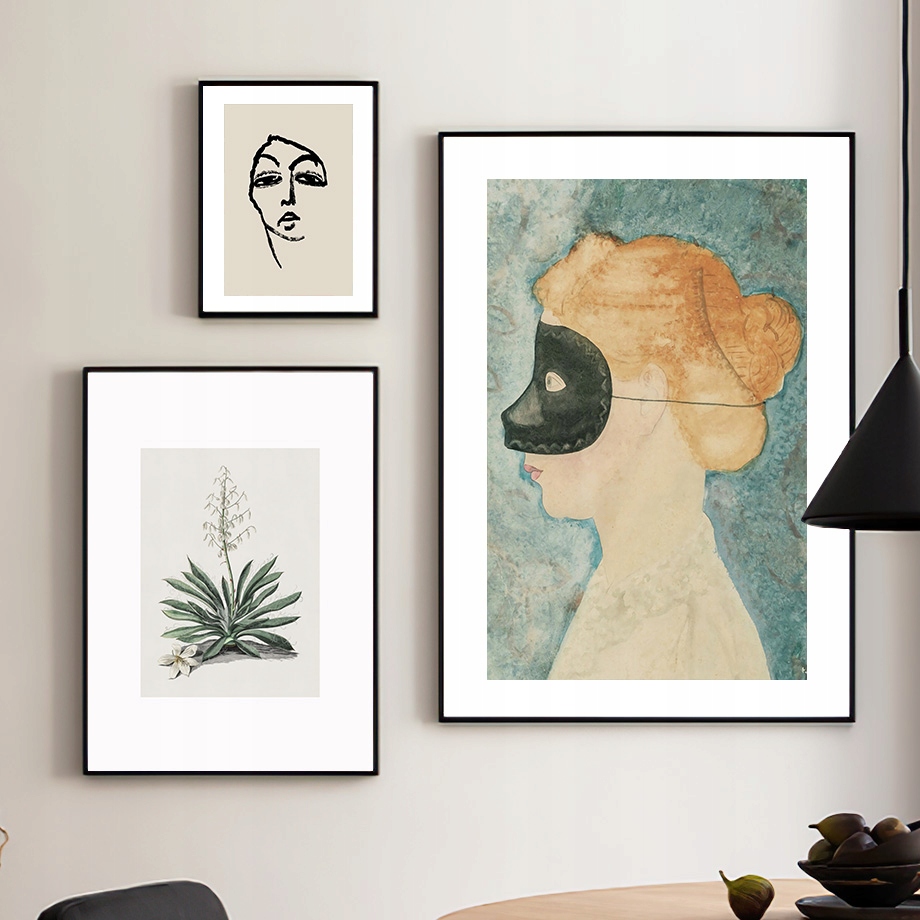 Abstract Line Girl Face Vintage Eclectic Gall Kod producenta D465B1