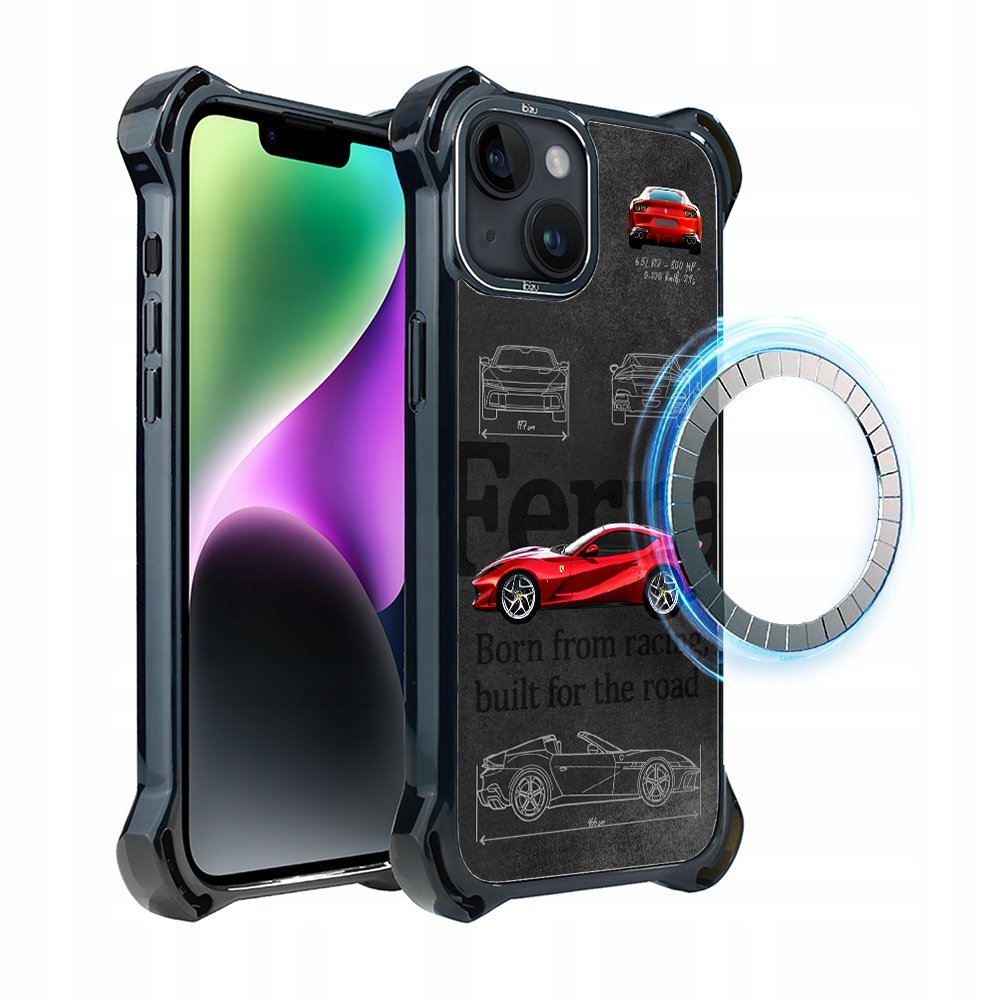 Pouzdro iPhone 14 Plus Ibizu DropGuard Ultra s MagSafe, 812 Superfast