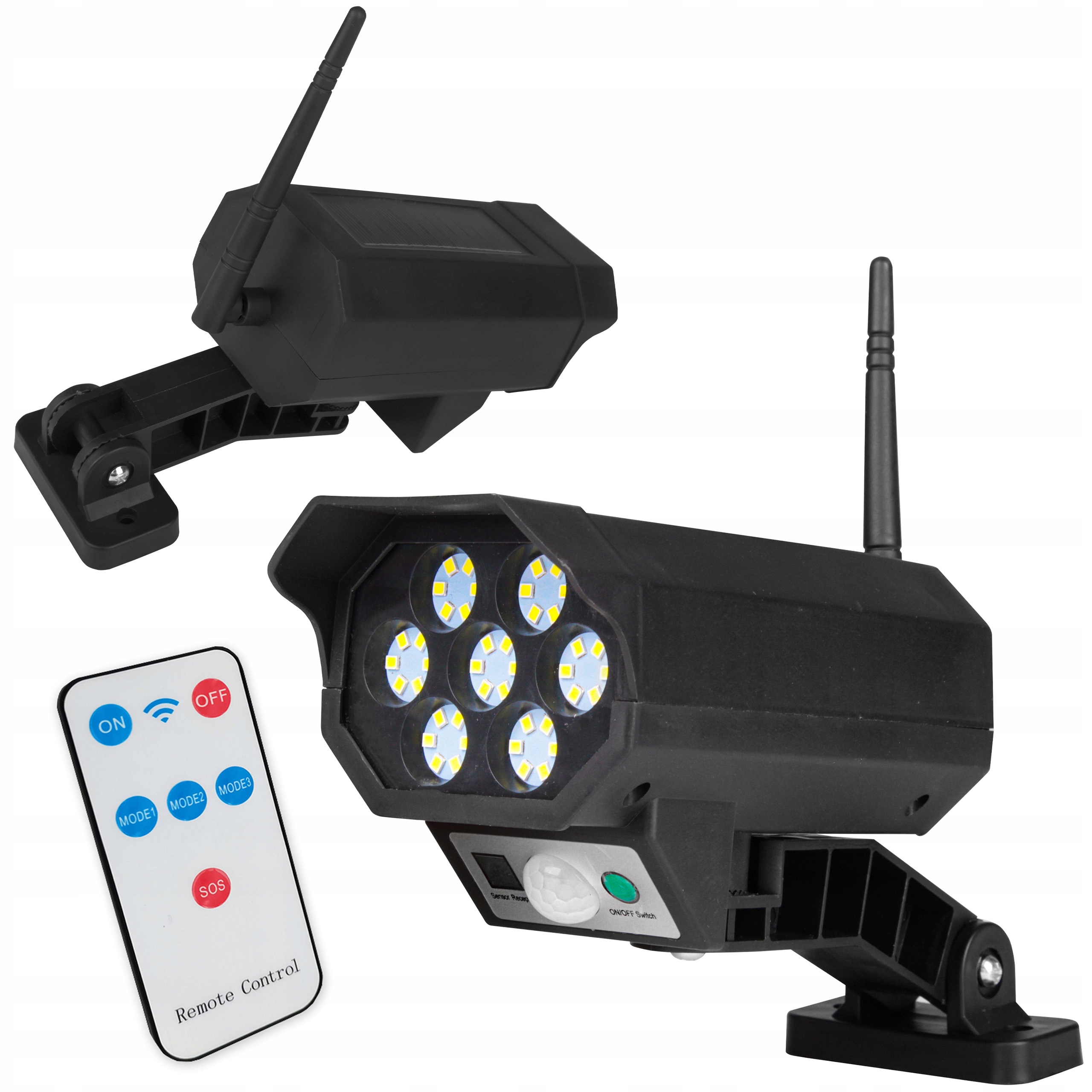 LAMPA SOLARNA ATRAPA KAMERY CZUJNIK RUCHU OGRODOWA