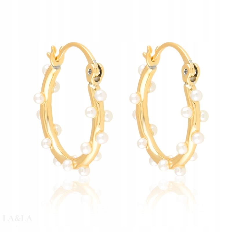 Kolczyki koła z perełkami Xuping