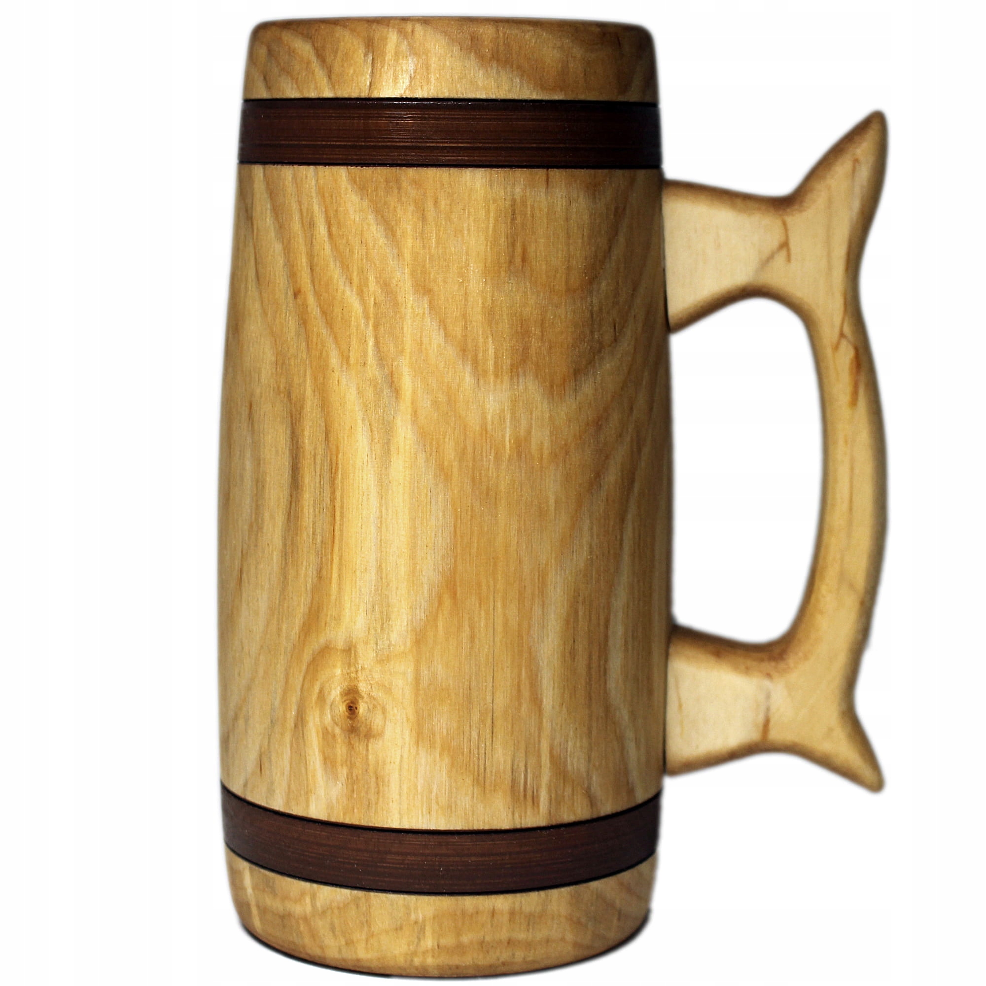 Pivní Sklenice 0,75 l ručně vyrobený z březového dřeva