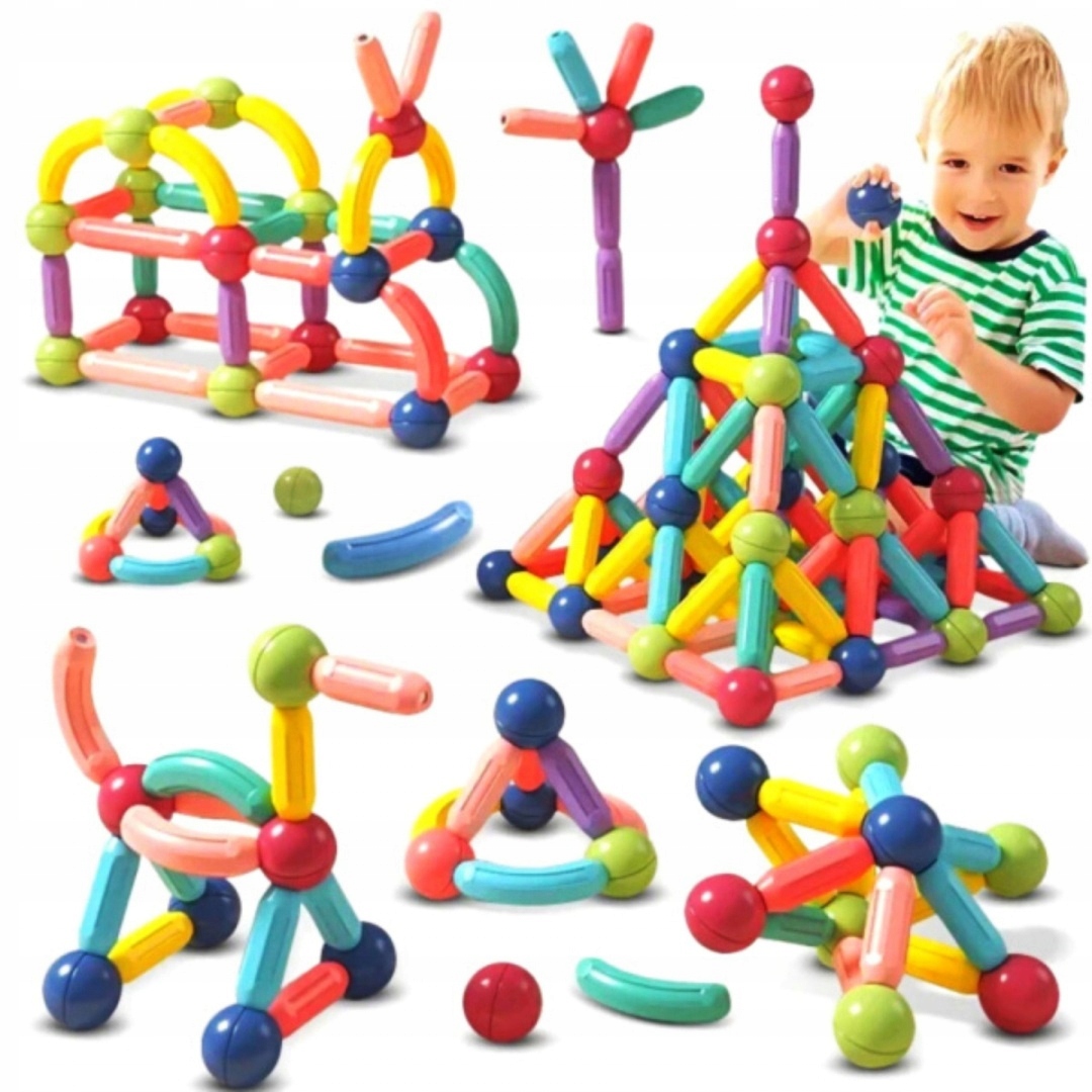 

Klocki Magnetyczne Patyczki Magnetic Sticks 78 el.