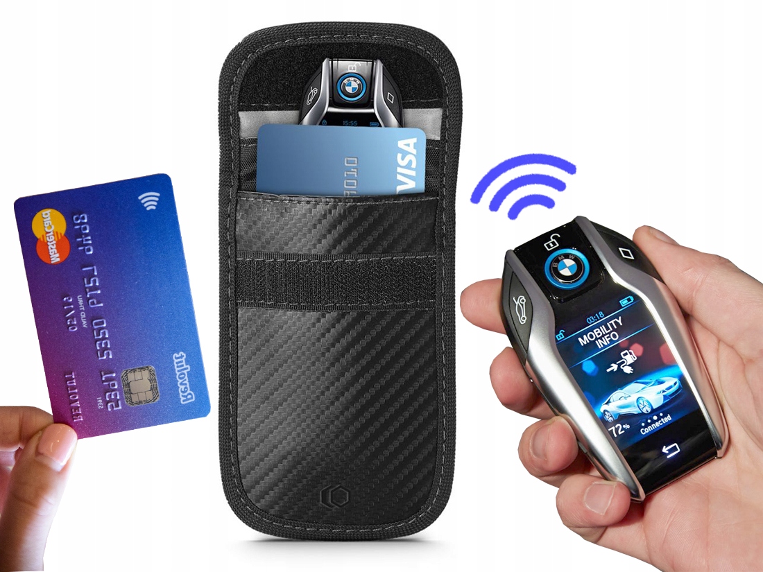 

Etui Na Kluczyk Keyless Blokada Sygnału Faraday