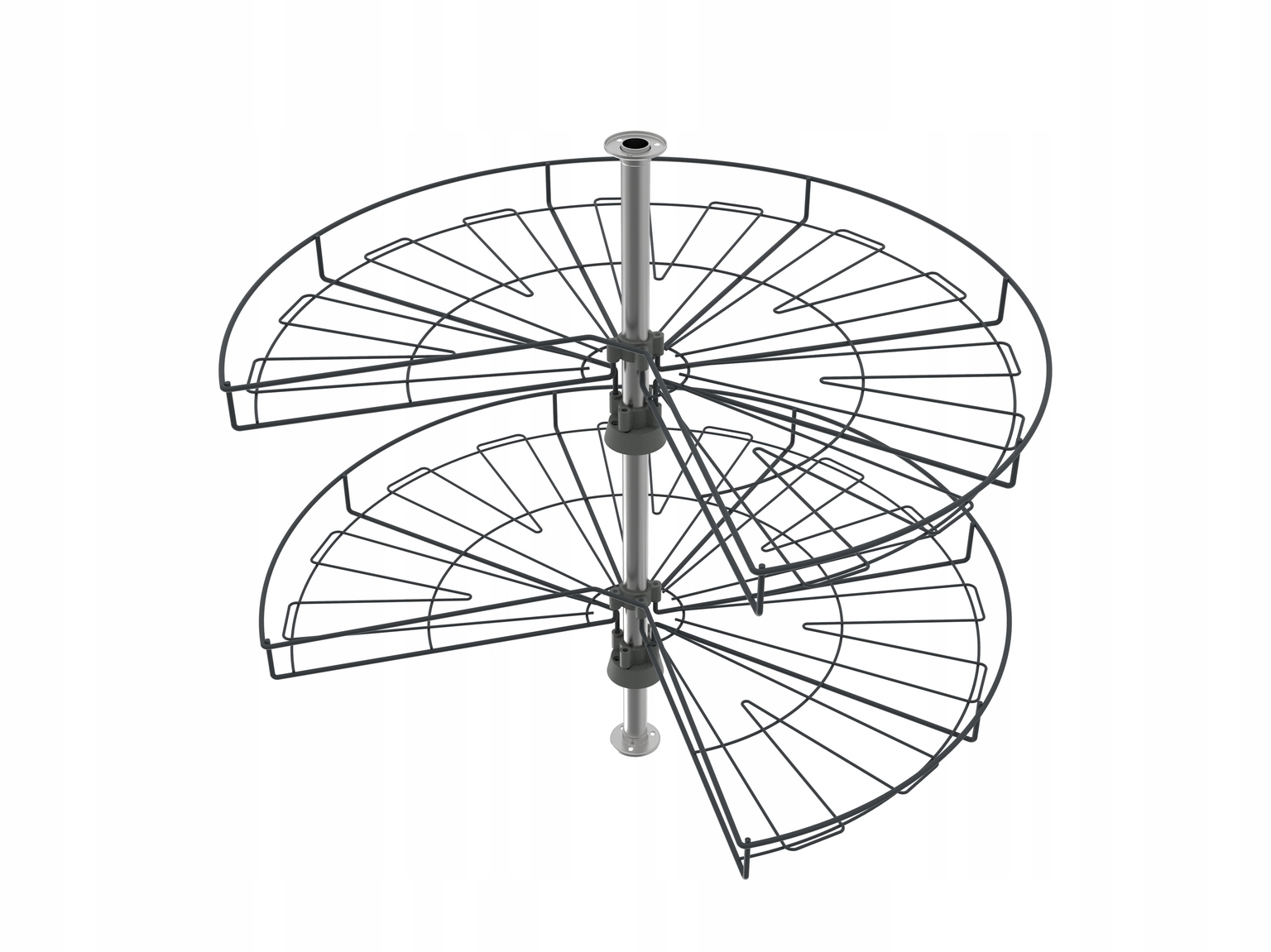 

Kosz Półka obrotowa 3/4 fi 820mm Grafit