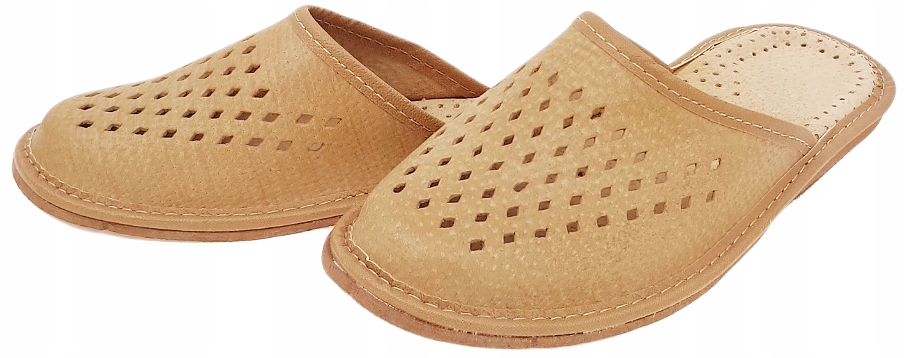 Pantofle Skórzane Damskie Kapcie Góralskie *38* PL Rozmiar 38