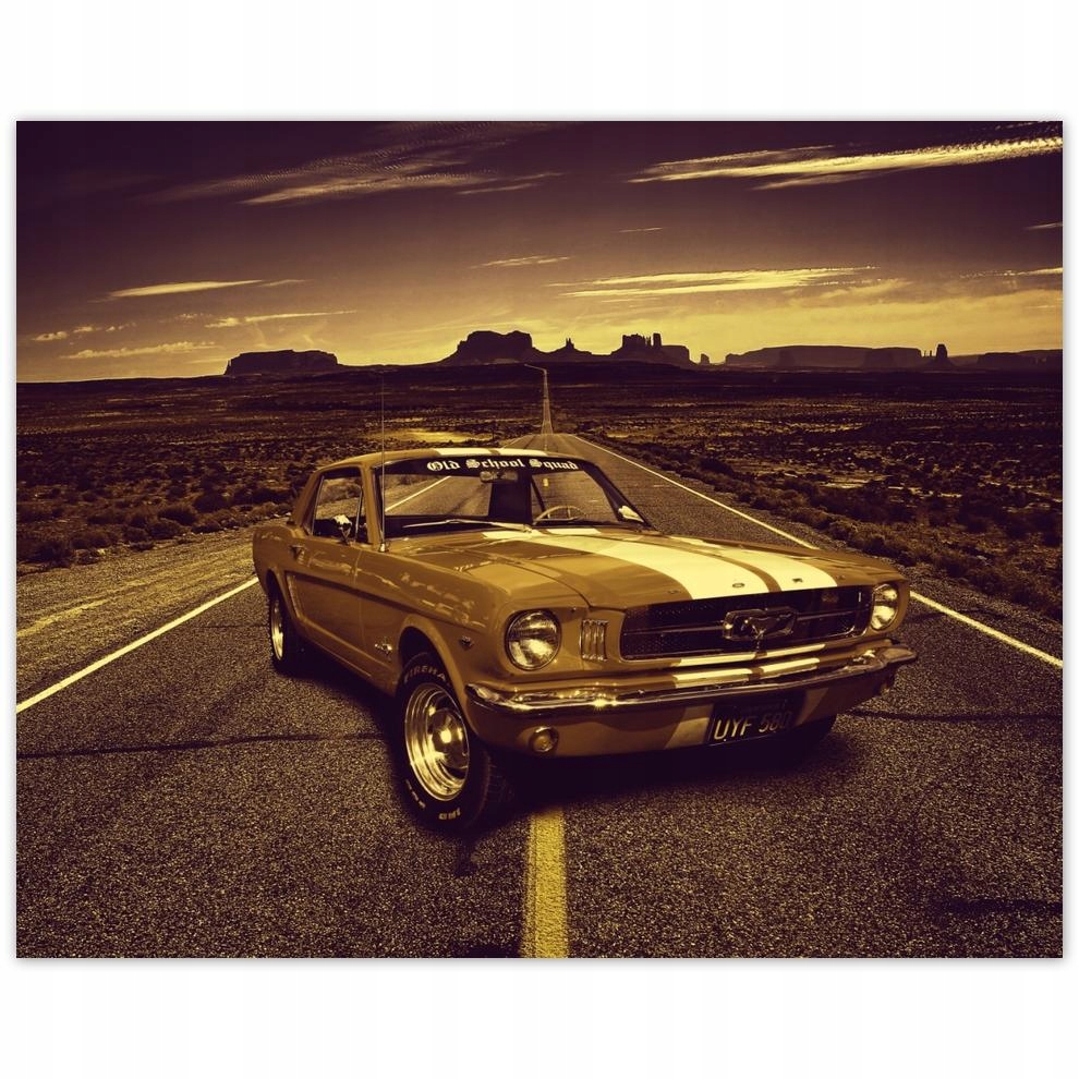 

Plakat 50x40 Ford Mustang Old school