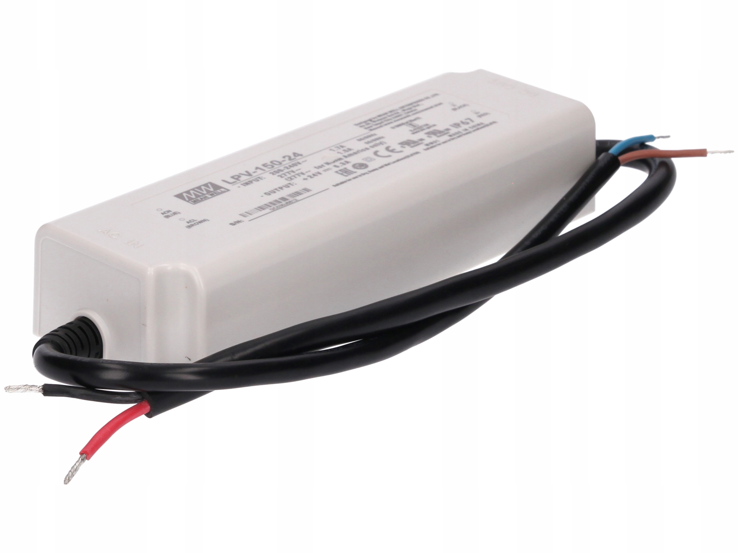 Hermetický napájecí zdroj MeanWell 24V 150W Lpv