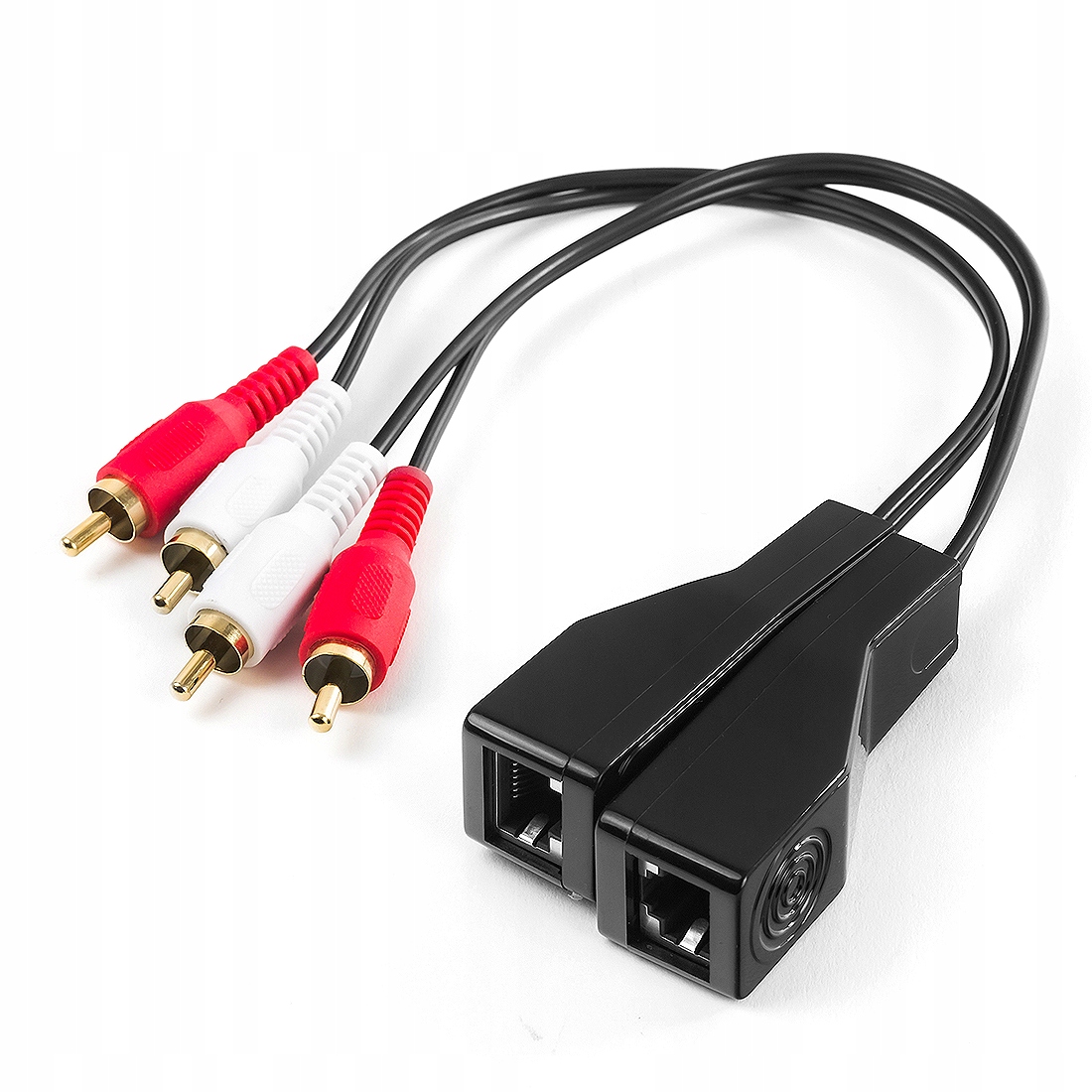 Audio prodlužovací kabel 2RCA pomocí kabelu Lan SPA-A03